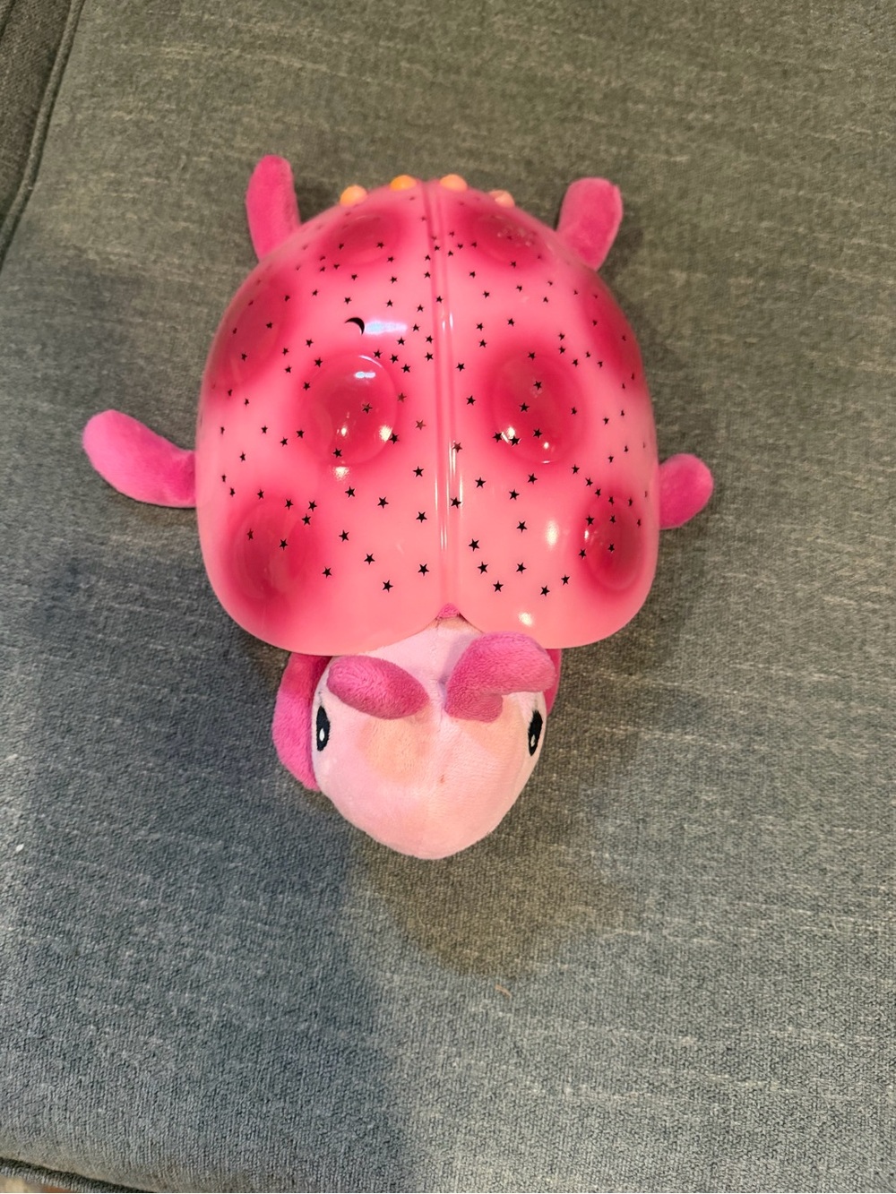 Pink Turtle Night Light Plush for Reptile Decor